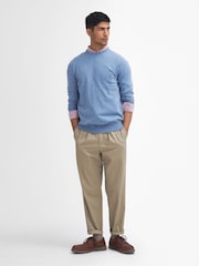 Barbour® Blue Essential Wool Crew Sweatshirt - Image 2 of 5