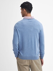 Barbour® Blue Essential Wool Crew Sweatshirt - Image 4 of 5