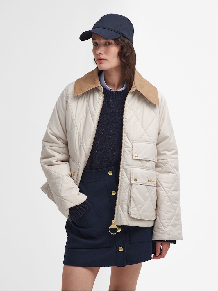 Barbour Cream Milby Quilt Jacket - Image 1 of 6