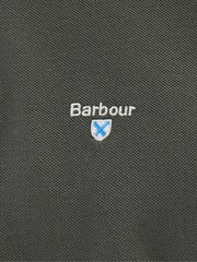 Barbour® Green Firbank Long Sleeves 100% Cotton Polo Shirt - Image 5 of 5
