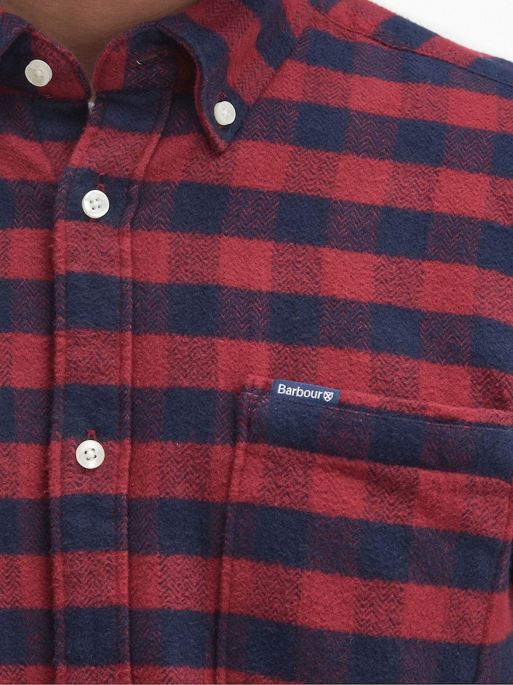 Barbour® Red Endfield TF 100% Cotton Shirt - Image 5 of 5