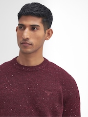 Barbour® Red Tainsbury Crew Jumper - Image 4 of 5