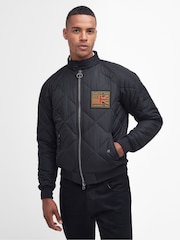Barbour® International Quilted Merch Black Jacket - Image 1 of 4