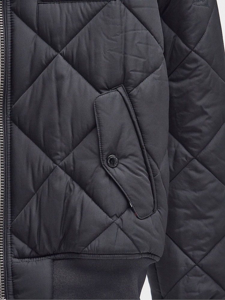 Barbour® International Quilted Merch Black Jacket - Image 4 of 4