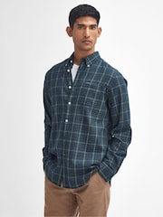 Barbour® Green 100% Cotton Lanark Shirt - Image 1 of 5