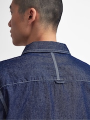 Barbour® International Blue Terence Denim 100% Cotton Shirt - Image 5 of 6