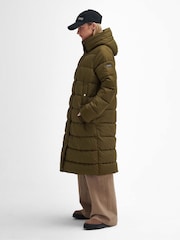 Barbour® International Green Long Barron Jacket - Image 3 of 6