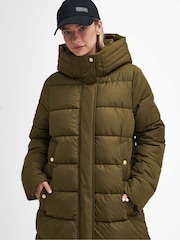 Barbour® International Green Long Barron Jacket - Image 4 of 6