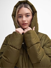 Barbour® International Green Long Barron Jacket - Image 5 of 6