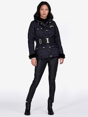 Barbour® International Moder Pquilt Black Jacket - Image 2 of 3