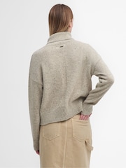 Barbour® Cream Lavensdale Half Zip Jumper - Image 2 of 6