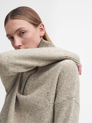 Barbour® Cream Lavensdale Half Zip Jumper - Image 5 of 6