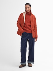 Barbour® Orange Cavalry polarquilt Jacket - Image 3 of 6
