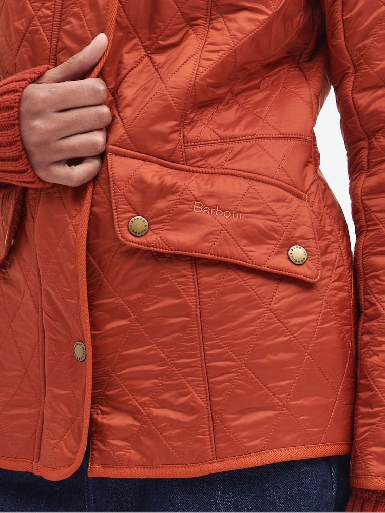 Barbour® Orange Cavalry polarquilt Jacket - Image 5 of 6