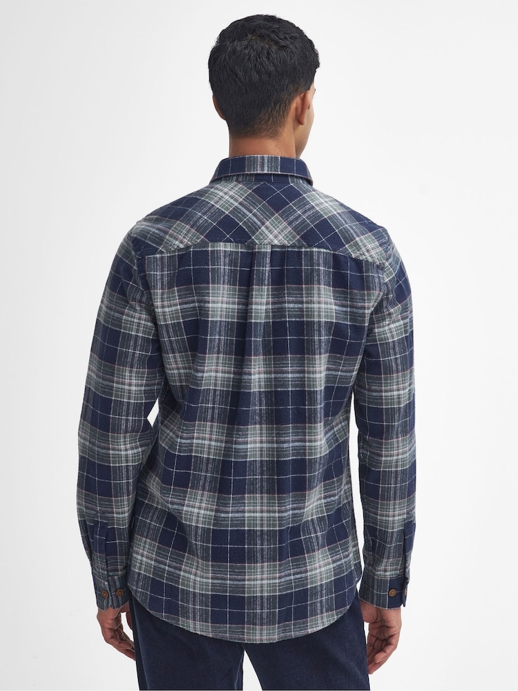 Barbour® Blue Allenhill TF 100% Cotton Shirt - Image 2 of 5