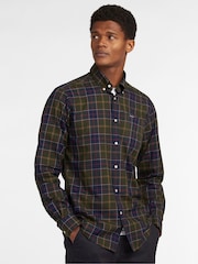 Barbour® Green Wetheram TF 100% Cotton Shirt - Image 1 of 6