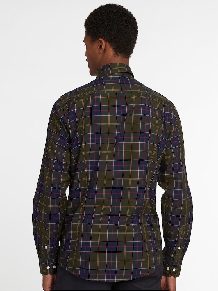 Barbour® Green Wetheram TF 100% Cotton Shirt - Image 2 of 6