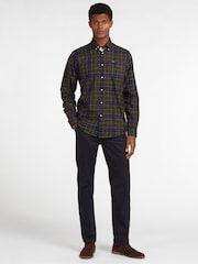 Barbour® Green Wetheram TF 100% Cotton Shirt - Image 3 of 6