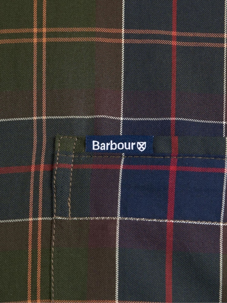 Barbour® Green Wetheram TF 100% Cotton Shirt - Image 6 of 6