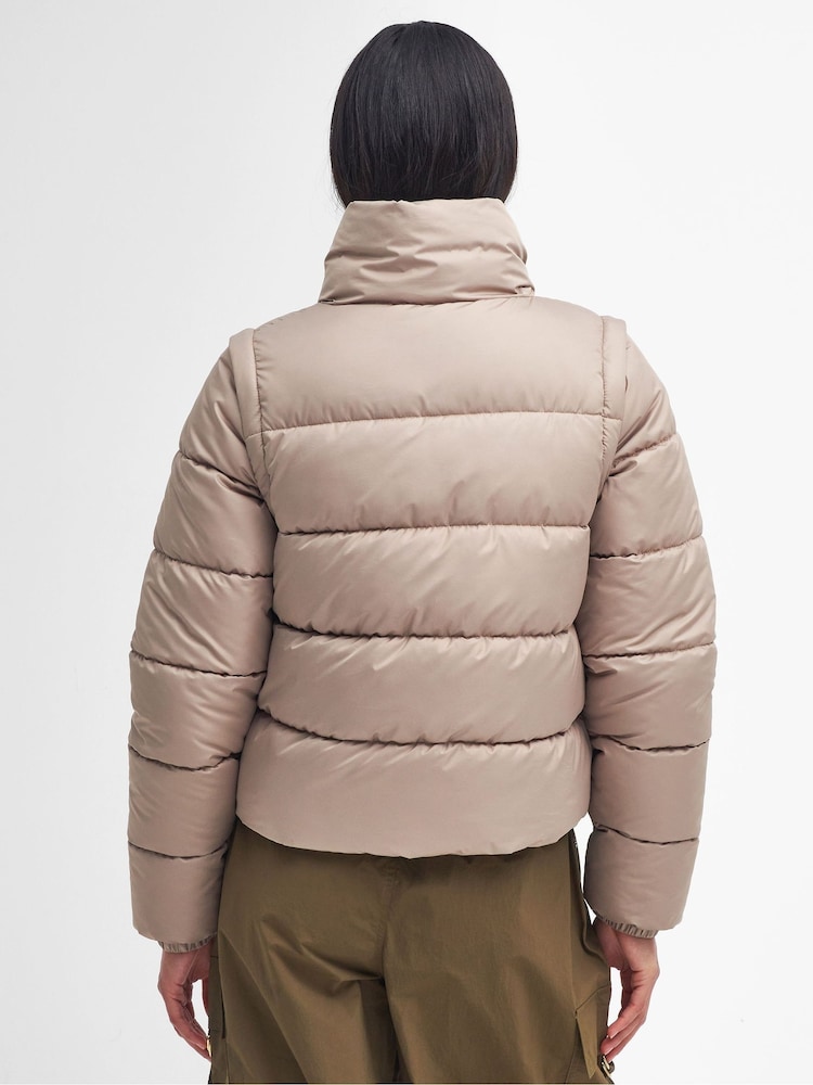 Barbour® International Webber Puffer Brown Jacket - Image 2 of 6