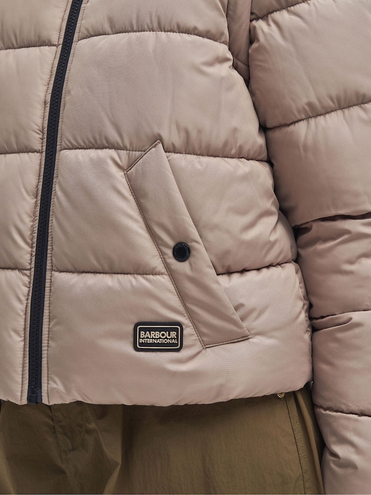 Barbour® International Webber Puffer Brown Jacket - Image 6 of 6
