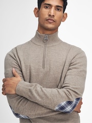 Barbour® Cream Marlow Quarter Zip Jumper - Image 4 of 6