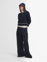 Barbour Blue Rochelle Knit Jumper - Image 3 of 5