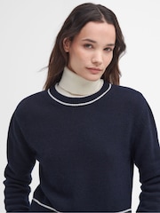 Barbour Blue Rochelle Knit Jumper - Image 5 of 5