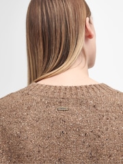 Barbour Brown Lavensdale Crew Jumper - Image 5 of 6