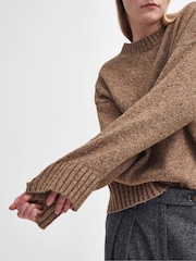 Barbour Brown Lavensdale Crew Jumper - Image 6 of 6