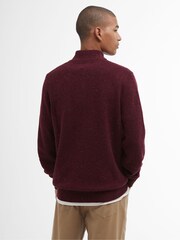 Barbour® Red Tainsbury Quarter Zip Jumper - Image 2 of 5