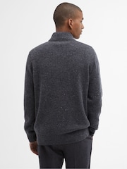 Barbour® Grey Tainsbury Quarter Zip Jumper - Image 2 of 5