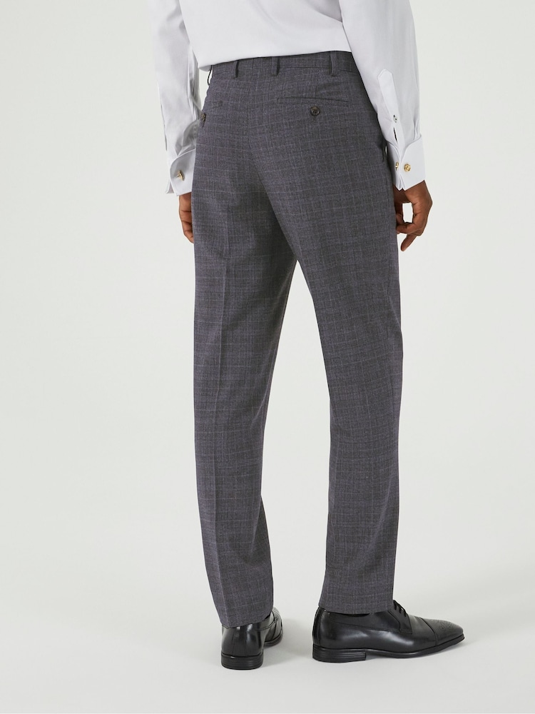 Skopes Grey Jacob Suit Tailored Trousers Grey Check - Image 2 of 4