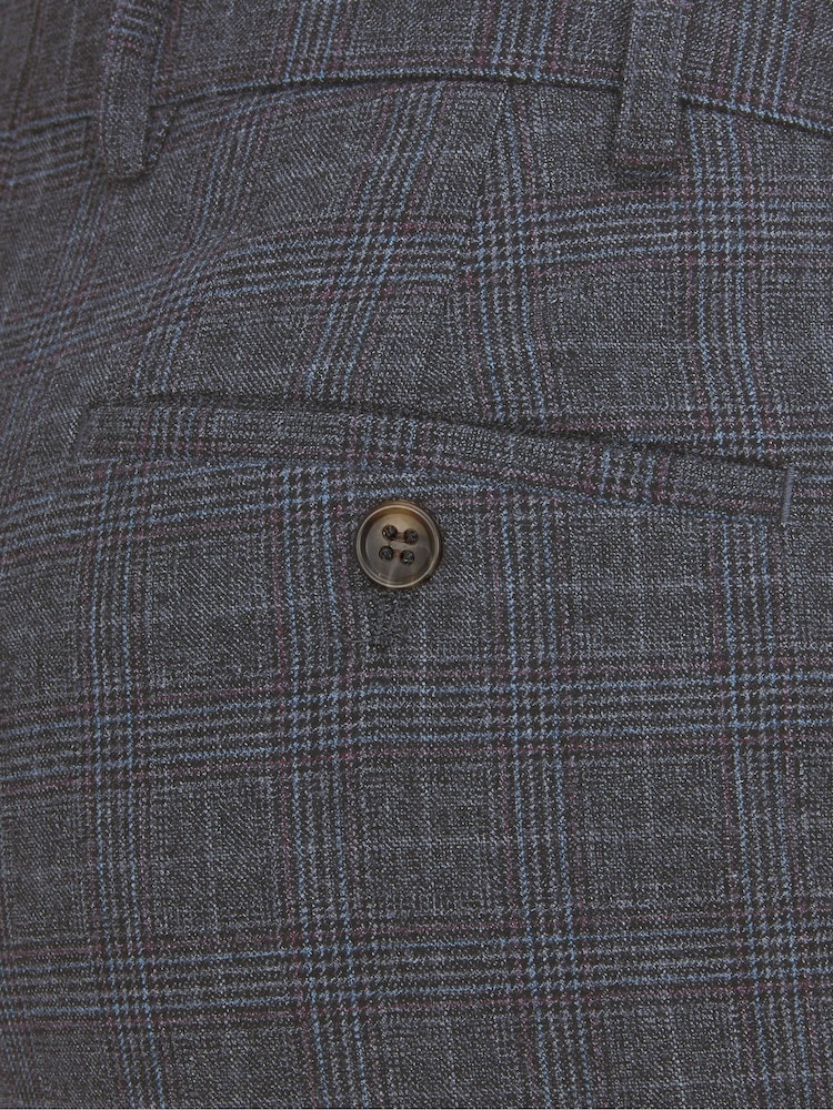 Skopes Grey Jacob Suit Tailored Trousers Grey Check - Image 4 of 4