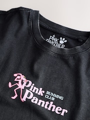 Black Pink Panther Licence Graphic Print T-Shirt - Image 9 of 9