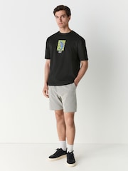 Black Jaws Licence Graphic 100% Cotton T-Shirt - Image 3 of 7