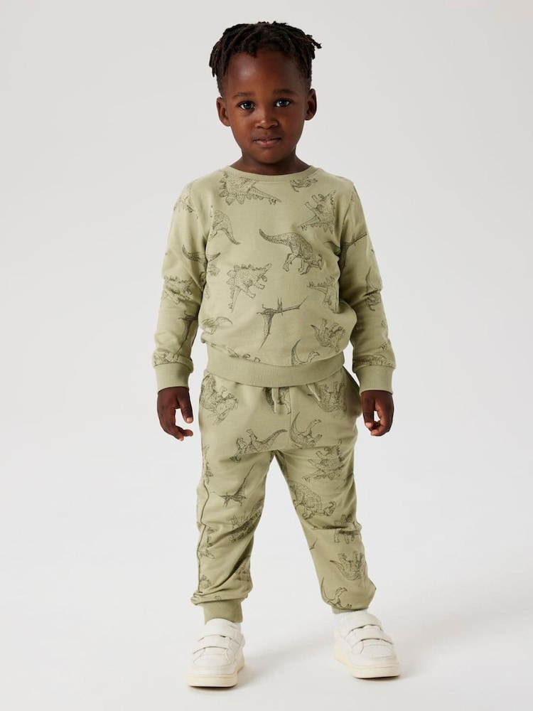 Name It Green Dinosaur Graphic Printed Sweatshirt - Image 1 of 1