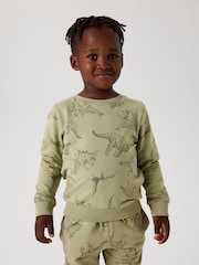 Name It Green Dinosaur Graphic Printed Sweatshirt - Image 6 of 10