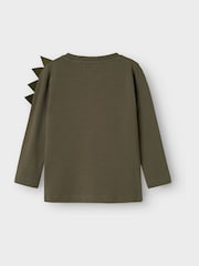 Name It Green Boys Gigantosaurus Graphic Long Sleeve T-Shirt - Image 2 of 2