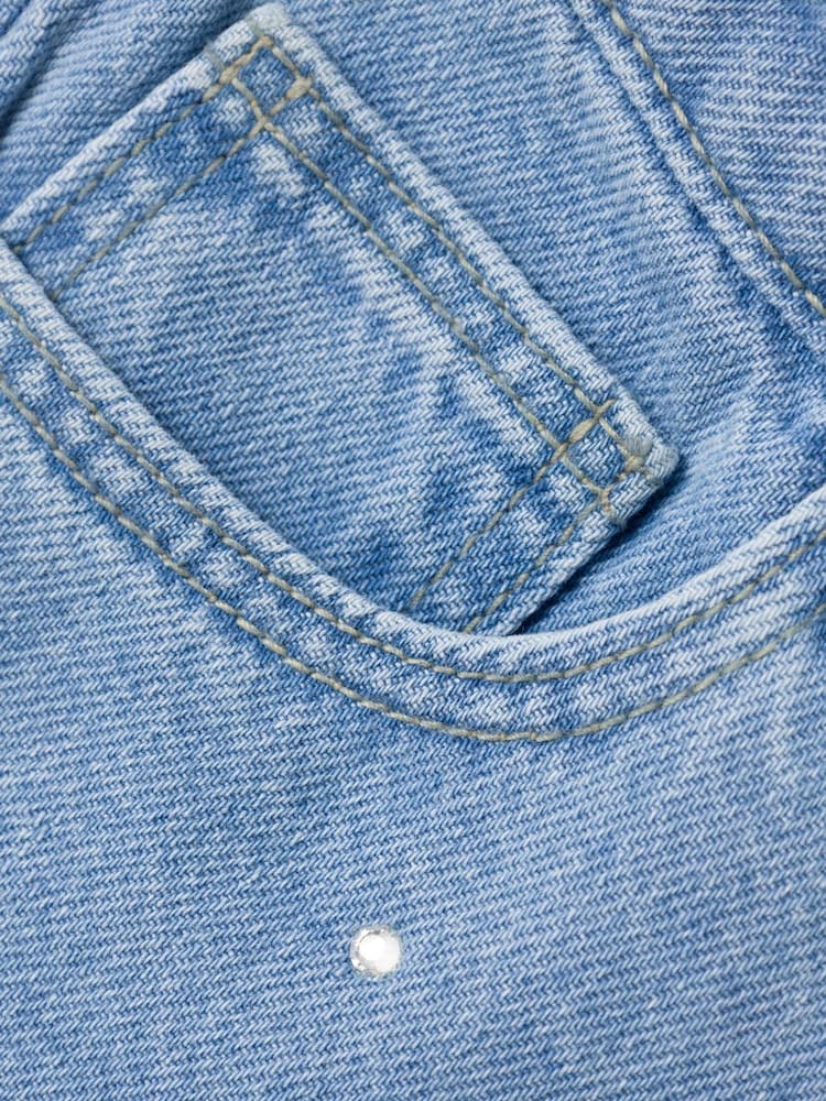 Name It Blue Rhinestone Straight Leg Jeans - Image 4 of 4