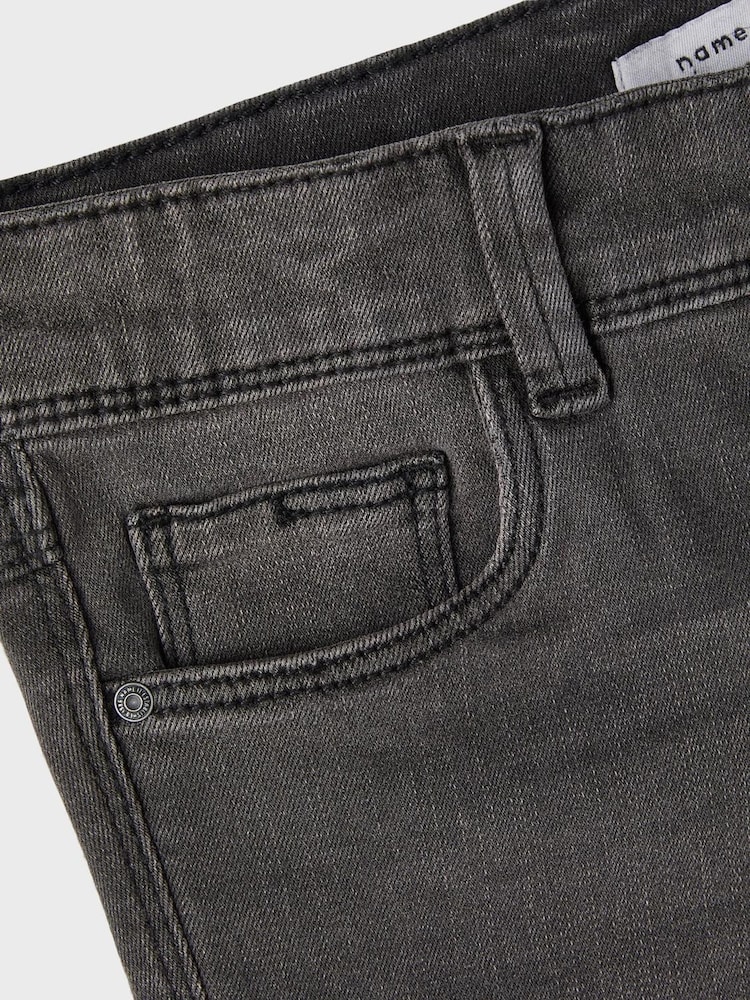 Name It Grey Girls Flare Jeans With Adjustable Waist - Image 6 of 6