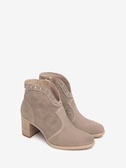 NeroGiardini Beige Leather Boots - Image 3 of 6