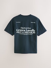 Blue/Green/Neutral Stone Regular Fit Graphic T-Shirts 3 Pack - Image 11 of 16