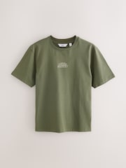 Blue/Green/Neutral Stone Regular Fit Graphic T-Shirts 3 Pack - Image 12 of 16