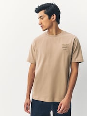 Blue/Green/Neutral Stone Regular Fit Graphic 100% Cotton T-Shirts 3 Pack - Image 2 of 9