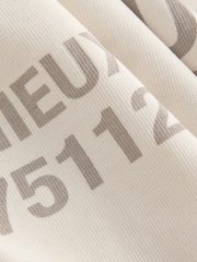 White Text Relaxed Fit Graphic Print Heavy Weight T-Shirt - Image 7 of 8