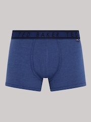 Ted Baker Blue Cotton Trunk 3 Pack - Image 3 of 10
