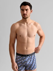 Ted Baker Blue Cotton Trunk 3 Pack - Image 5 of 10
