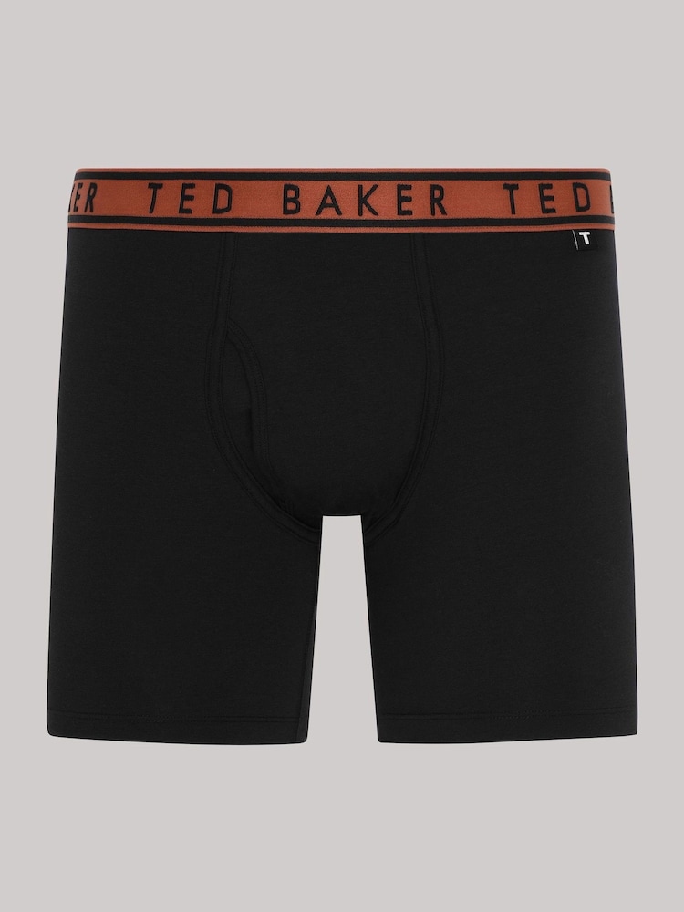 Ted Baker Black Cotton Boxer 3 Pack - Image 2 of 9