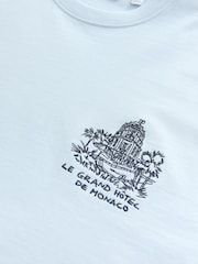 Blue Scene Graphic Print 100% Cotton T-Shirt - Image 9 of 10